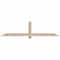 Ekena Millwork Eugene Smooth Timber Gable Bracket, Douglas Fir, 72"W x 18"H x 3 1/2"D x 3 1/2"F, 6/12 Pitch GBW072X18X0404EUG00SDF - alternate 1
